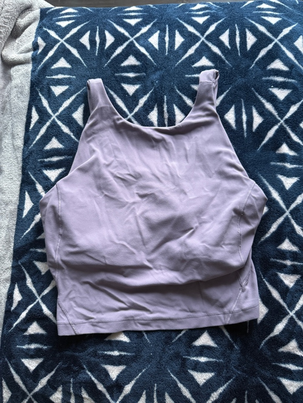 purple ash high neck align top